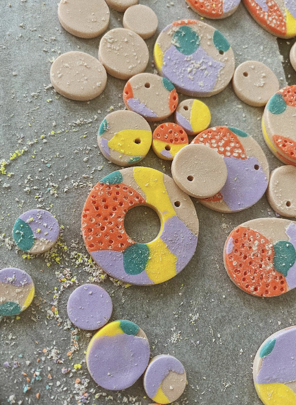 The process of making earrings from Murph & Sax
