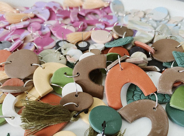 The process of making earrings from Murph & Sax