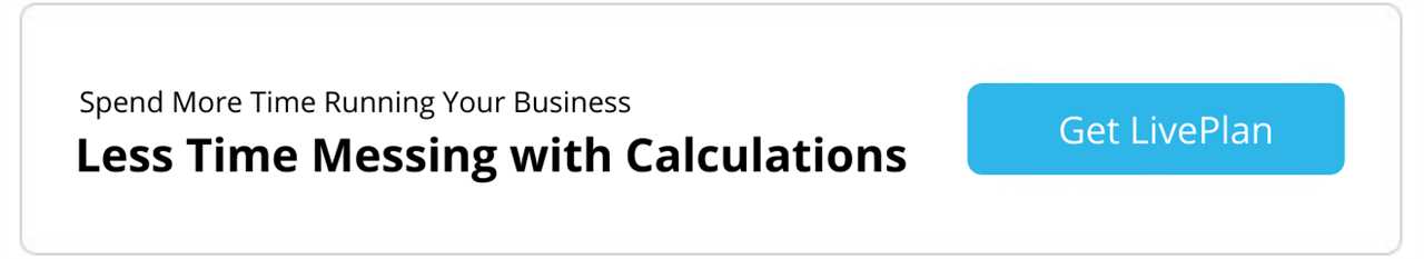 less calculations with LivePlan 