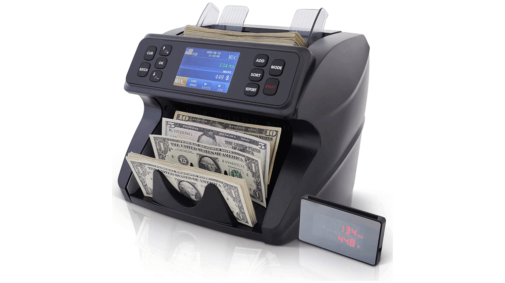 DETECK Spark Bank Grade Money Counter Machine Mixed Denomination