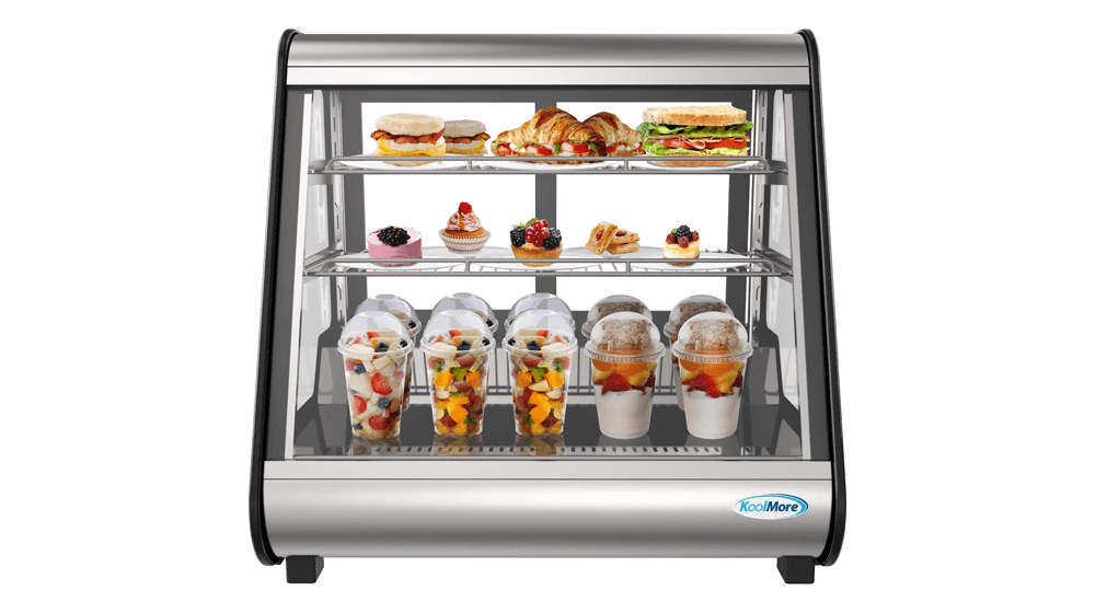 KoolMore - CDC-4C-BK 27-inch Commercial Countertop Refrigerator Display Case
