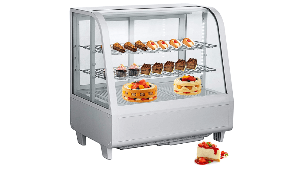 VBENLEM 3.6cu.ft.Commercial Countertop Display Refrigerator