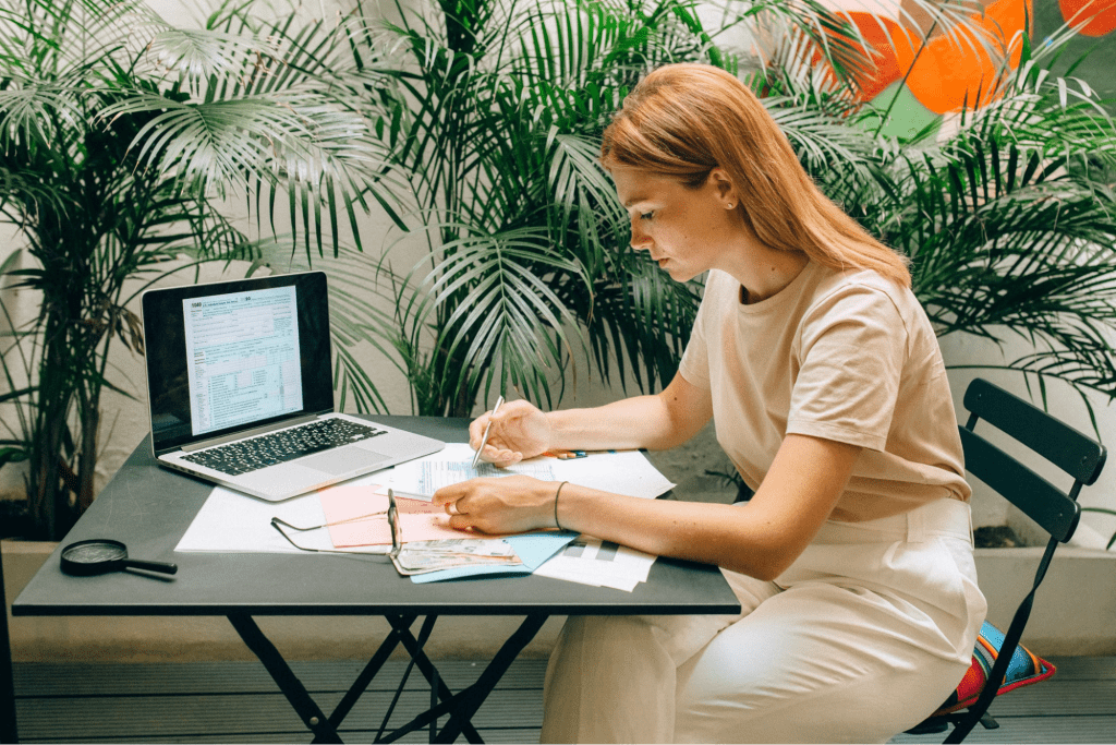Woman figuring out what is payroll tax