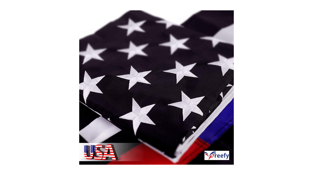 Freefy Thin Blue Line Police & Thin Red Line Firefighter 2X3 ft American Flag