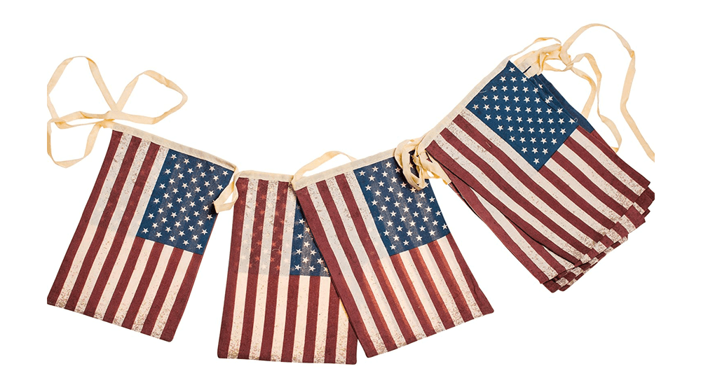 USA Flag Bunting String Banner