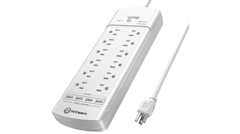 Power Strip, Witeem Surge Protector with 12-Outlet