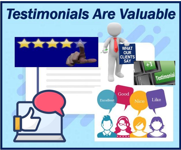 Testimonials are valuable - image for article 40939049409