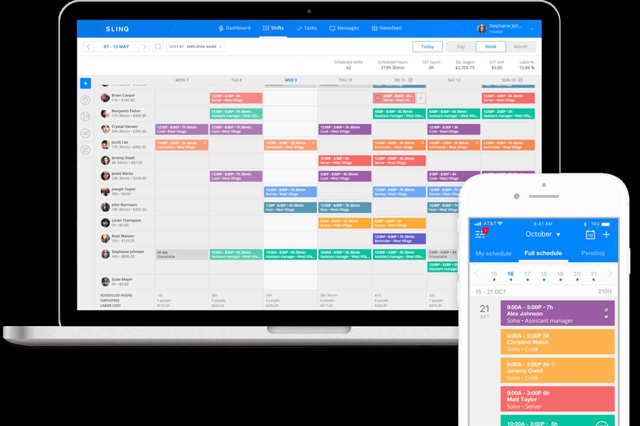 Sling app for employee management