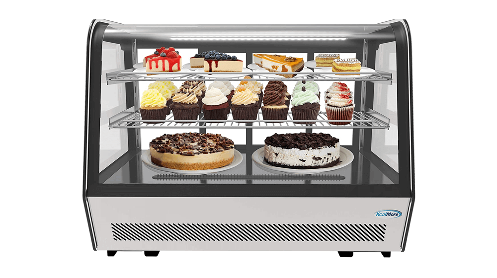 KoolMore - CDC-5C-BK 35-inch NSF Commercial Countertop Refrigerator Display Case