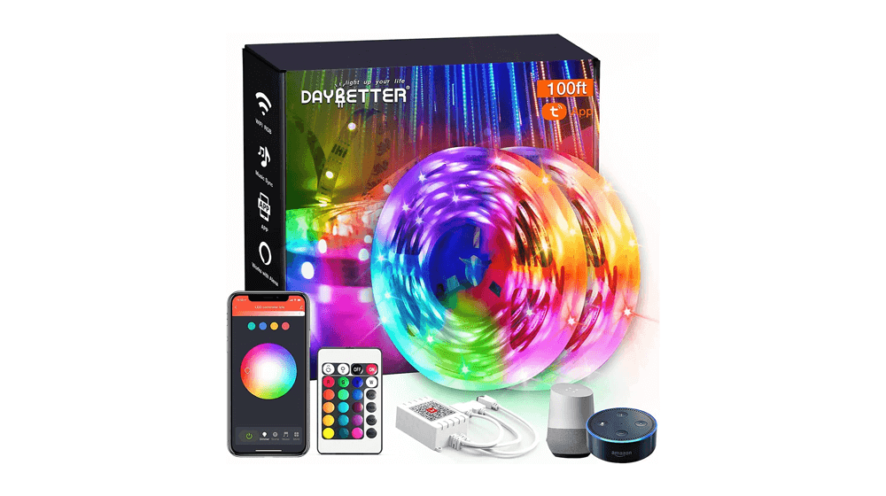 DAYBETTER Smart WiFi Led Lights 100ft