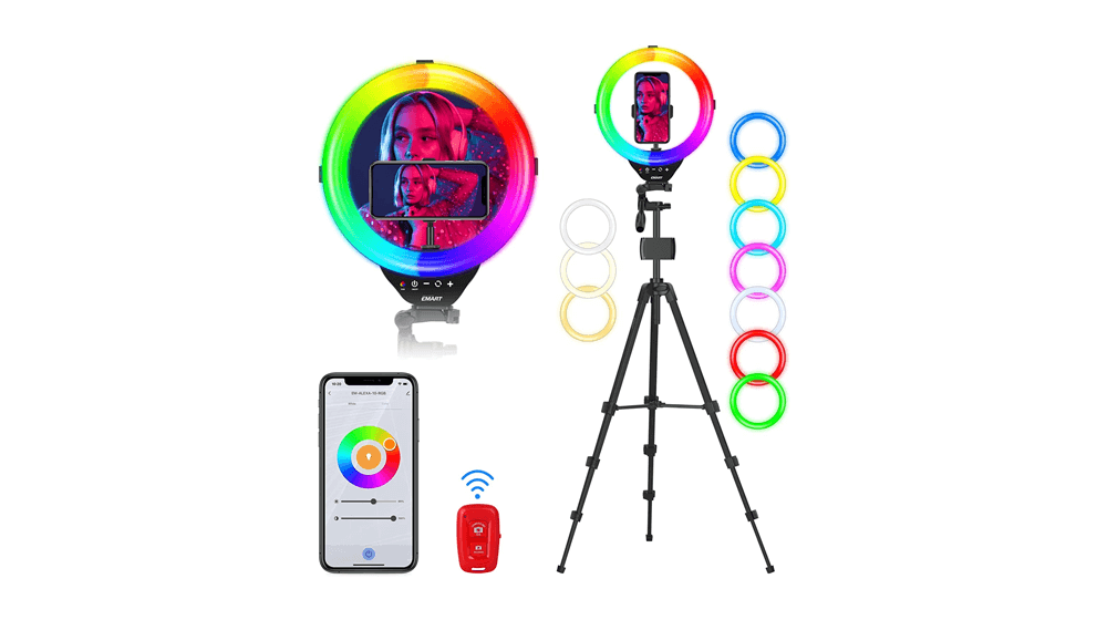 EMART 10 inch RGB Ring Light