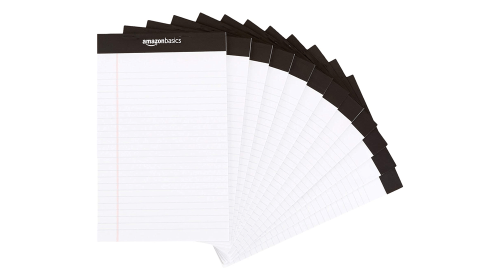 Amazon Basics Narrow Ruled 5 x 8-Inch Lined Writing Note Pads