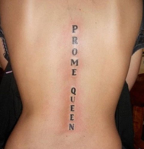 This Tattoo Seemed a Great Idea After Being Crowned the 'Prome Queen'