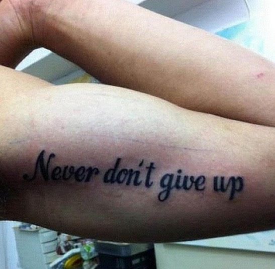 Foiled By a Double Negative