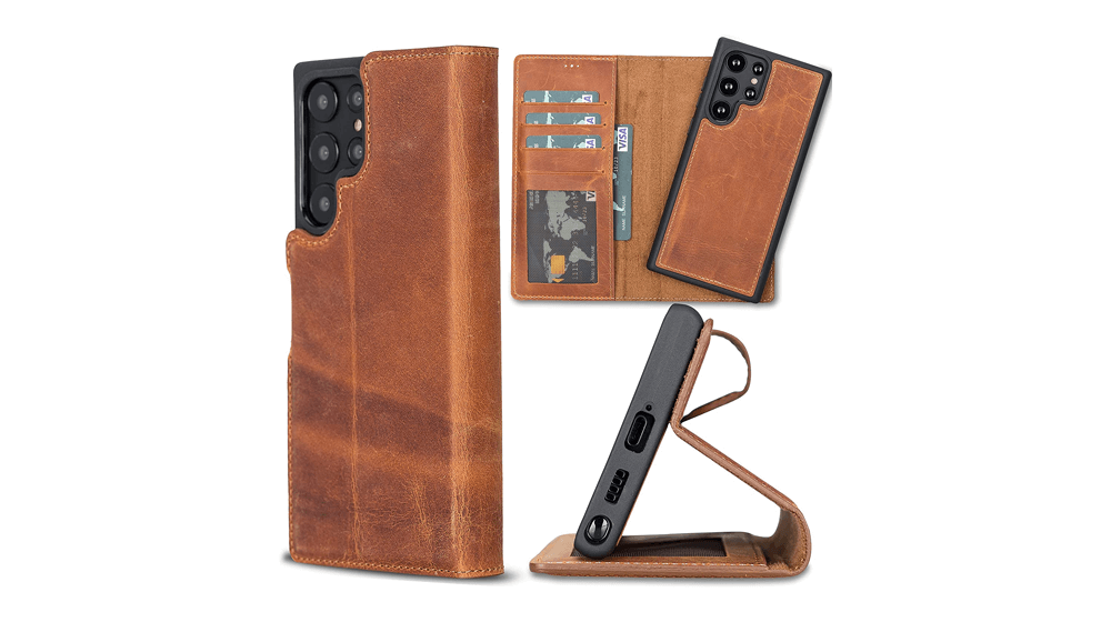 Bayelon Leather Case for Samsung Galaxy S22 Ultra