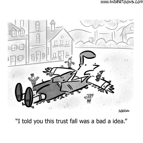 On Paper, This Trust Fall Was a Great Idea