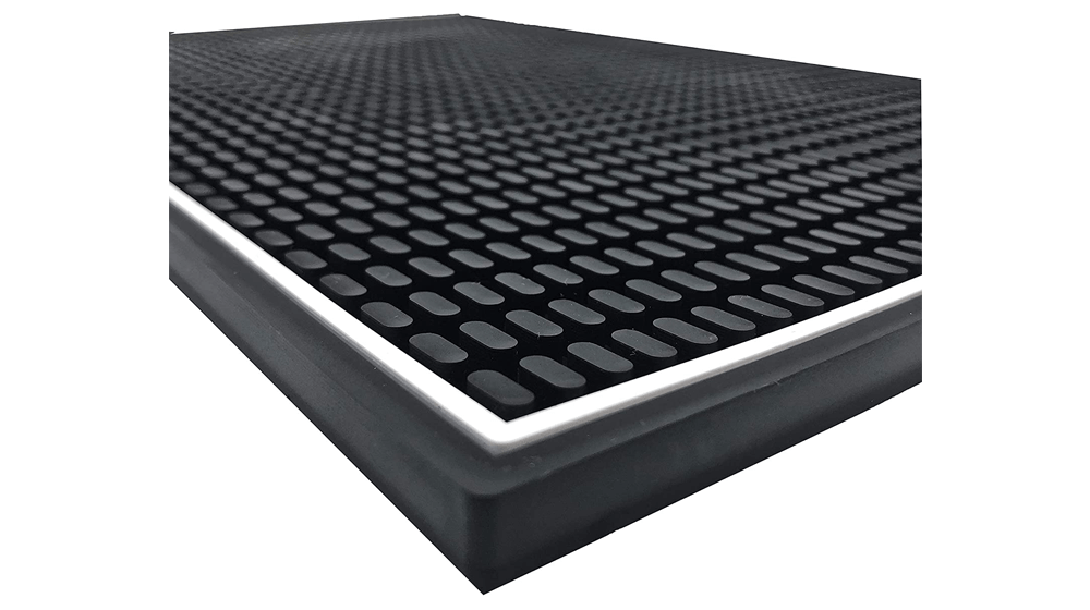 Highball & Chaser Premium Bar Mat 18in x 12in 1cm Thick Durable and Stylish Service Bar Mat for Spills