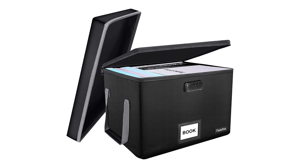 Fireproof File Storage Box with Lid