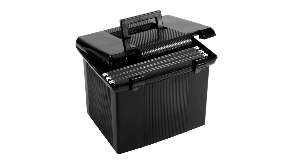 Pendaflex Portable File Box with File Rails