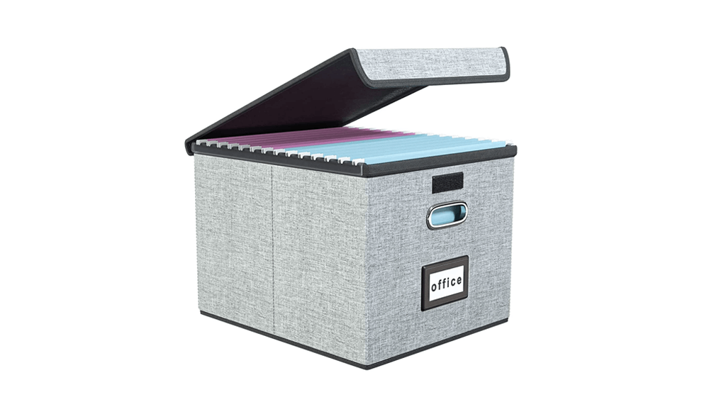 Upgrade Portable File Organizer Box with Lids