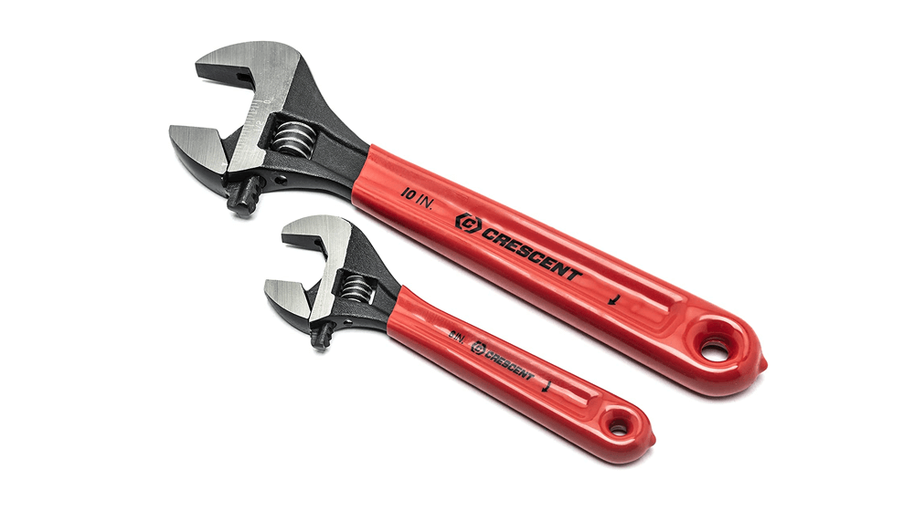 Crescent AT2610CVS 2 Pc. Adjustable Black Oxide Cushion Grip Wrench Set