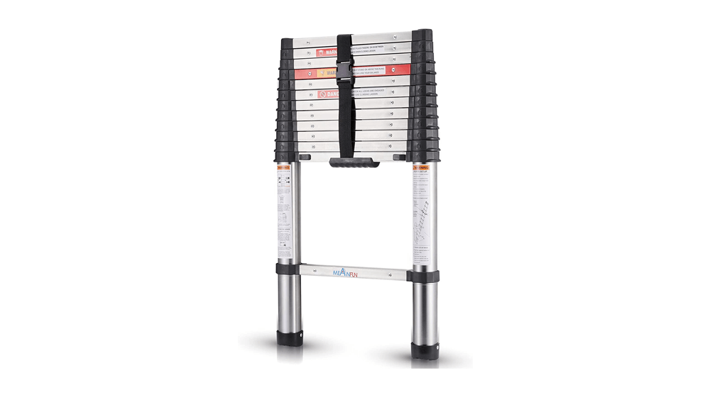 MEANFUN Stainless Steel Telescoping Ladder