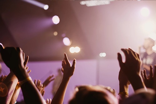 People at a concert
