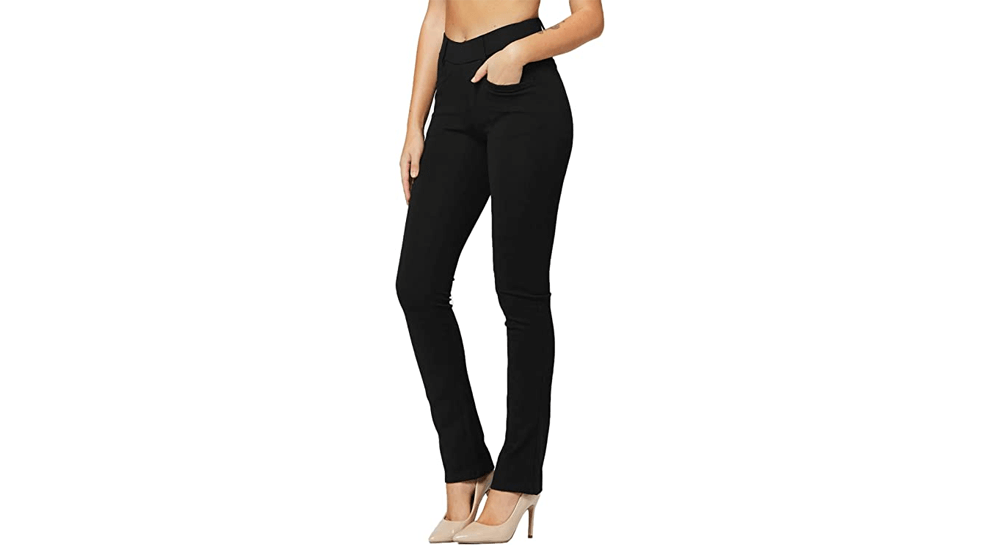 Conceited Women's Premium Stretch Bootcut Dress Pants with Pockets