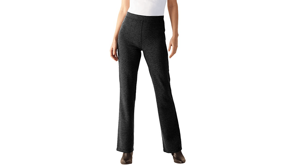Woman Within Women's Plus Size Bootcut Ponte Stretch Knit Pant