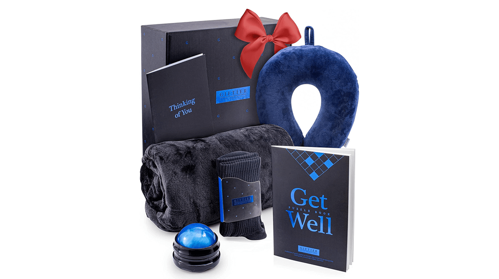 Get Well Soon Gift Basket – Care Package for Men 