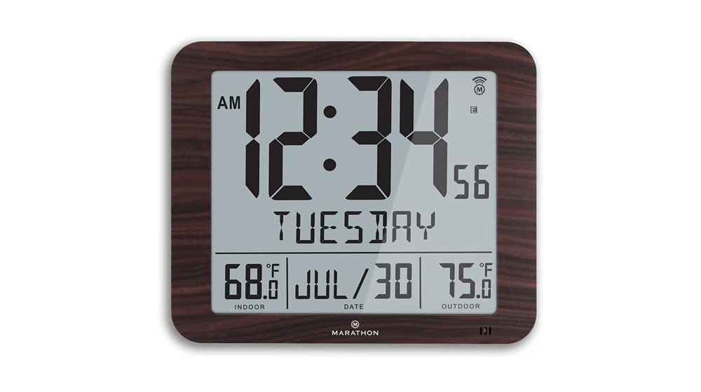 Marathon Slim Atomic Wall Clock