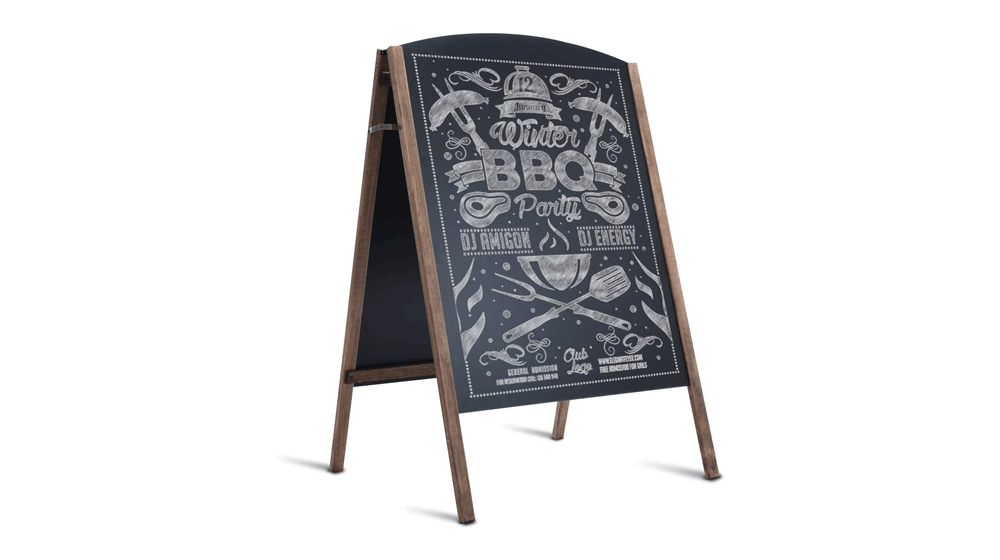 Tangkula 40 x 26 Inches A-Frame Chalkboard Sign