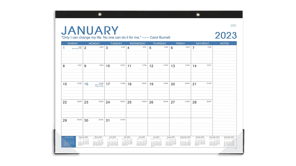 2023 Desk Calendar - Large Desk Calendar 2023