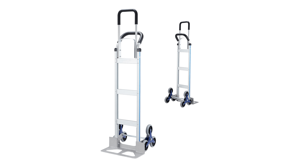 Haddockway 2 in 1 Aluminum Hand Truck Heavy Duty Stair Climber Dolly