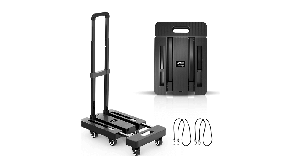 Ronlap Folding Hand Truck, Foldable Dolly Cart for Moving