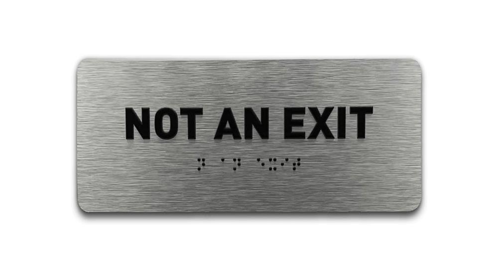Not An Exit Identification Sign - ADA Compliant Sign