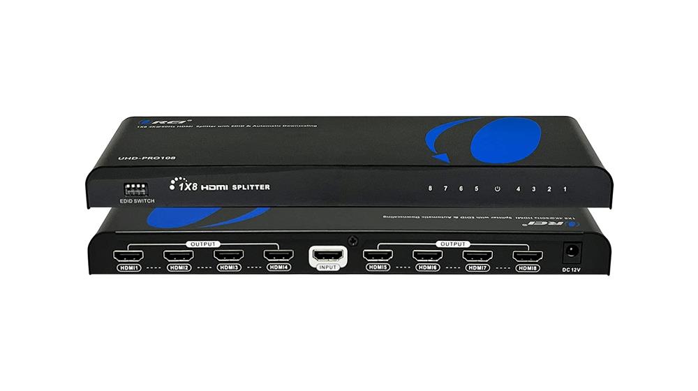 OREI 4K 1 in 8 Out HDMI Splitter , Downscaler