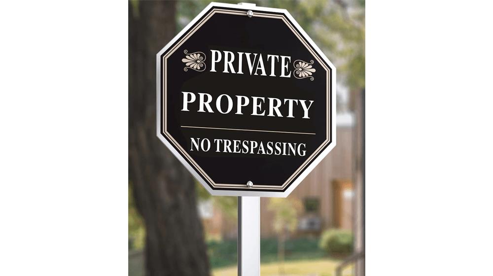 SWEETAPRIL No Trespassing Signs Private Property