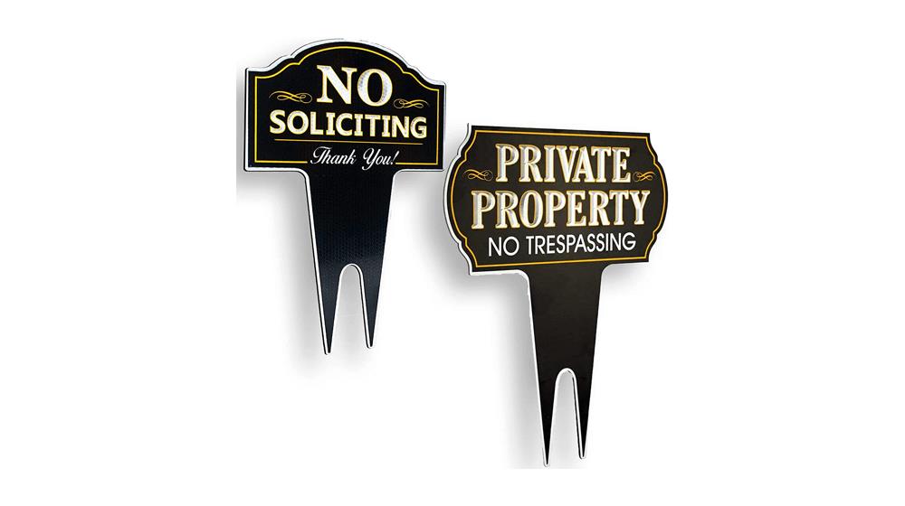Signs Authority Metal Yard Sign - Private Property No Trespassing Sign
