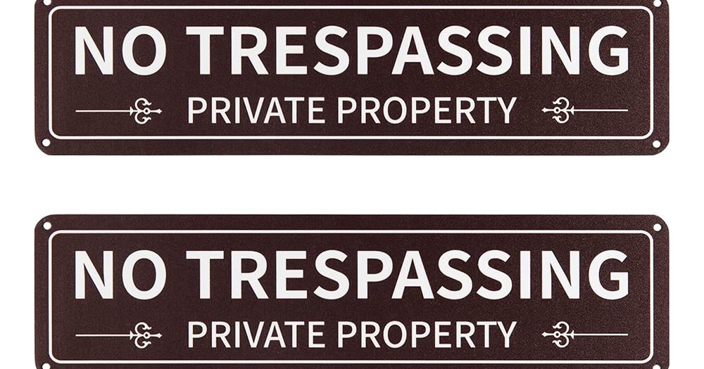 Low Profile Private Property Signs