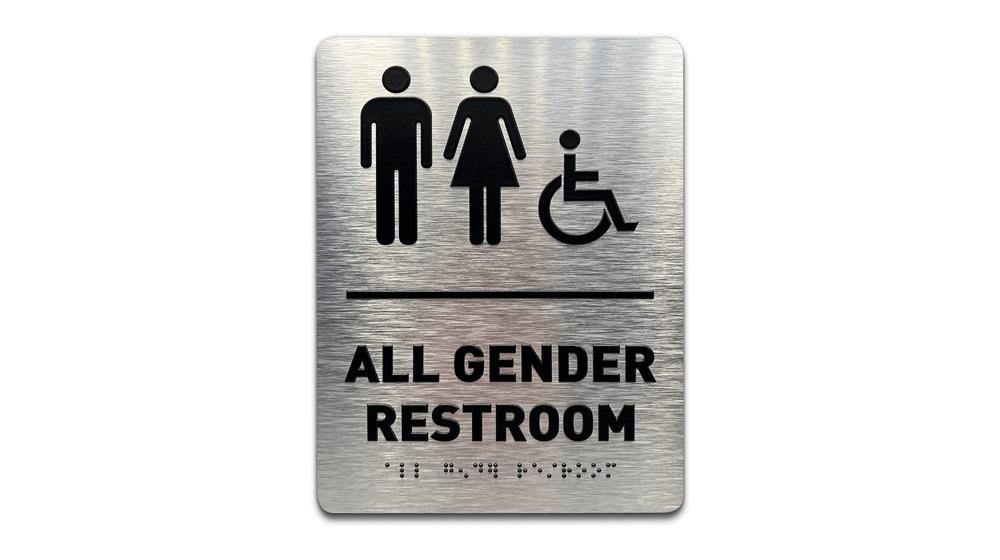 All Gender Restroom Sign by GDS - ADA Compliant