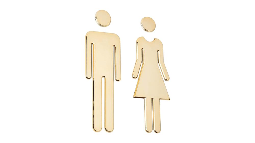 GORGECRAFT Restroom Identification Signs