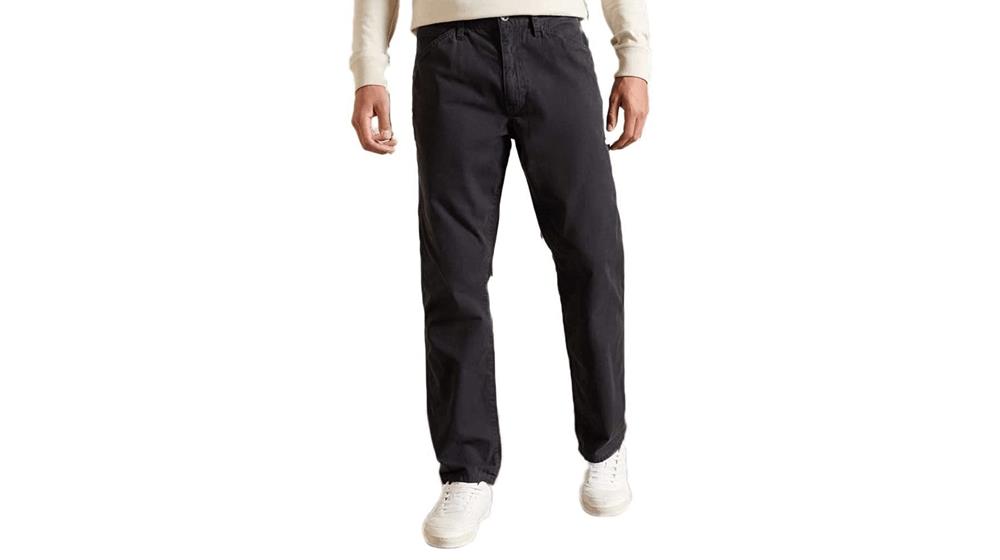 Superdry Mens Organic Cotton Carpenter Pants, Organic Cotton