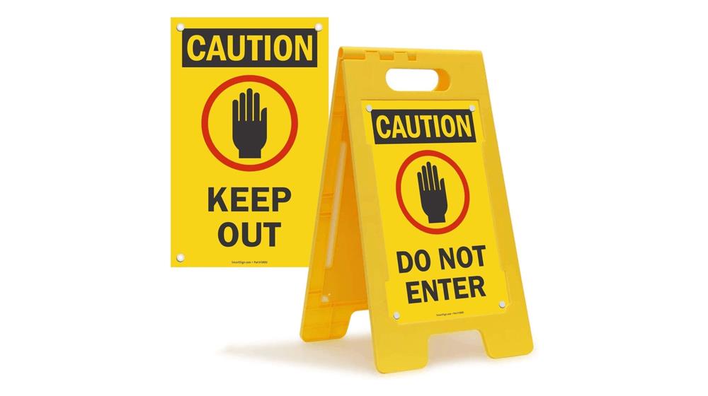 SmartSign Folding Floor Sign