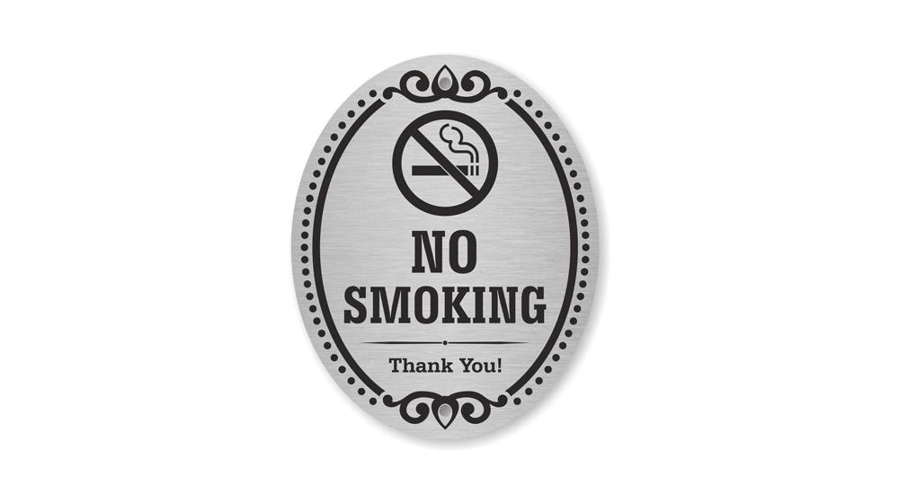 SmartSign Premium No Smoking Thank You Sign