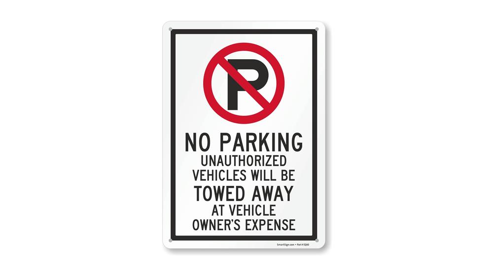 SmartSign 14 x 10 inch No Parking