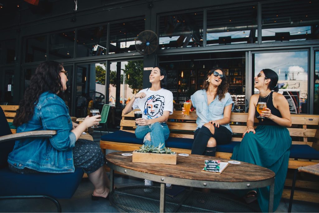 Woman chatting with each other.