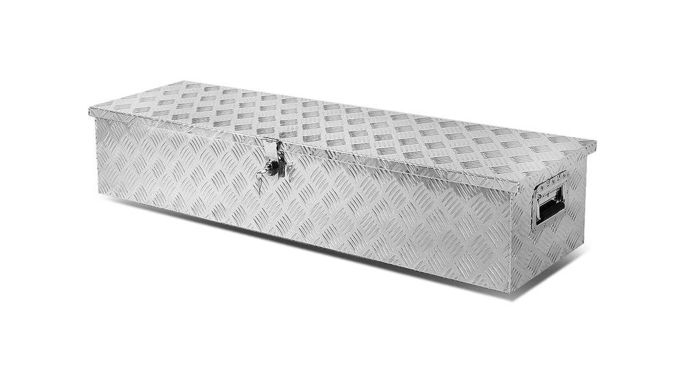 Auto Dynasty 49 x 13 x 10 Inches Aluminum Pickup Truck Bed Trailer Key Lock Storage Tool Box