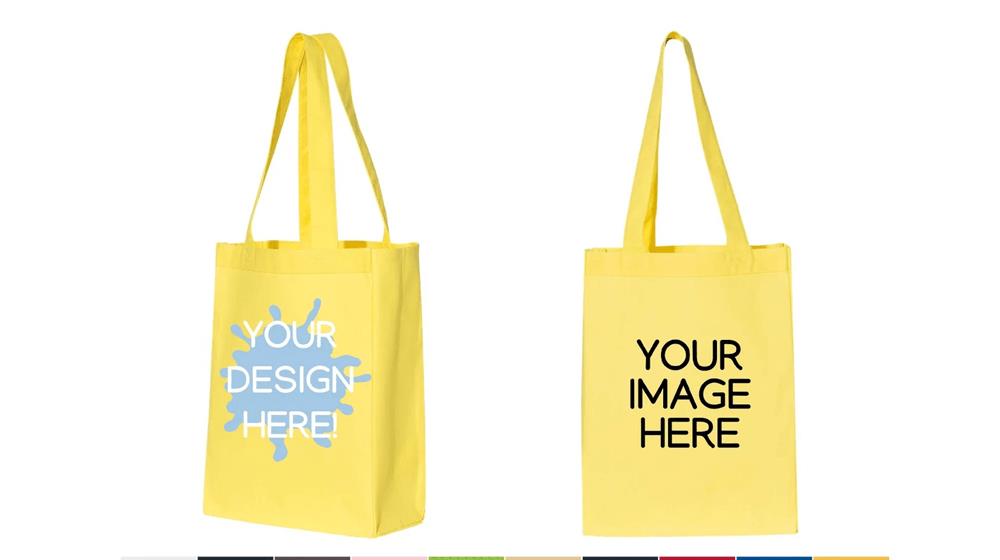 Customizable Q-Tees - 12L Gussetted Shopping Bag