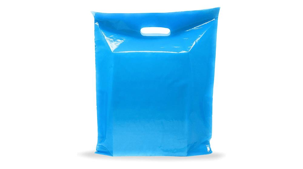 Blue Merchandise Plastic Shopping Bags
